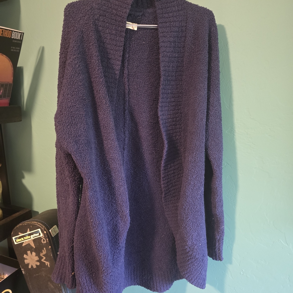 UGG Women's Navy Blue Open-Front Cardigan